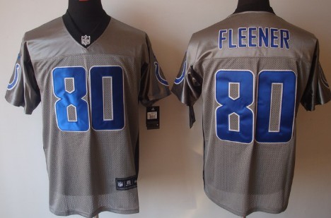 Nike Indianapolis Colts #80 Coby Fleener Gray Shadow Elite Jersey