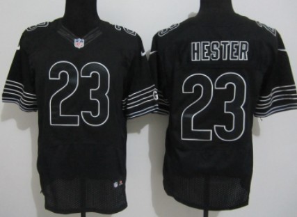 Nike Chicago Bears #23 Devin Hester Black Elite Jersey