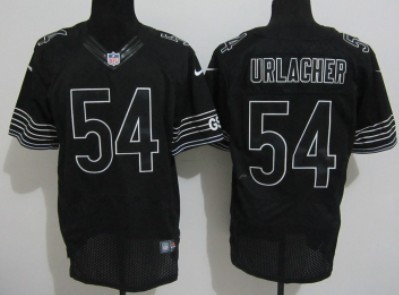 Nike Chicago Bears #54 Brian Urlacher Black Elite Jersey