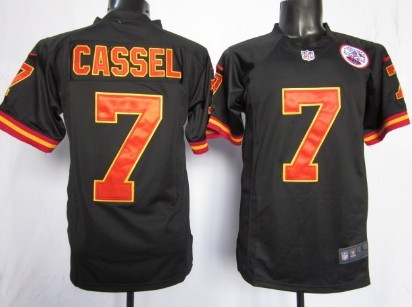 Nike Kansas City Chiefs #7 Matt Cassel Black Game Jersey