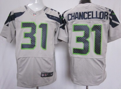 Nike Seattle Seahawks #31 Kam Chancellor Gray Elite Jersey