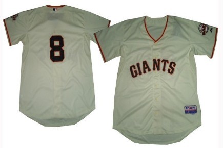 San Francisco Giants #8 Hunter Pence Cream Jersey
