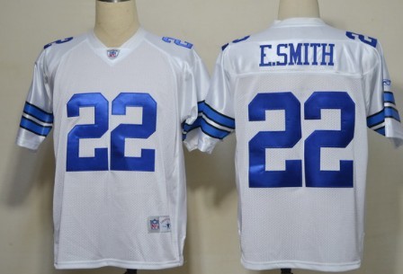 Dallas Cowboys #22 Emmitt Smith White Legend Jersey