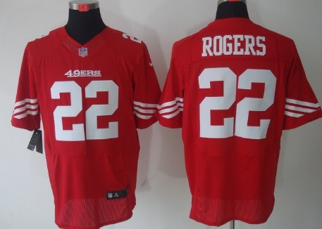 Nike San Francisco 49ers #22 Carlos Rogers Red Elite Jersey