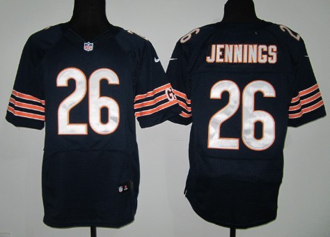 Nike Chicago Bears #26 Tim Jennings Blue Elite Jersey