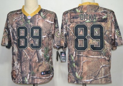 Nike Chicago Bears #89 Mike Ditka Realtree Camo Elite Jersey
