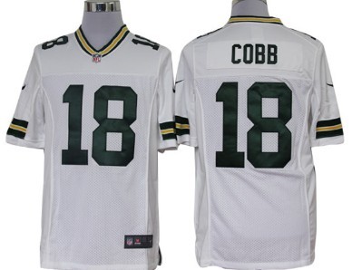 Nike Green Bay Packers #18 Randall Cobb White Limited Jersey