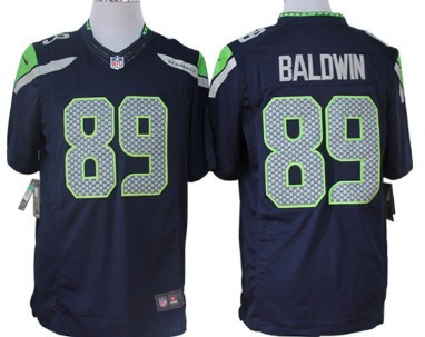 Nike Seattle Seahawks #89 Doug Baldwin Navy Blue Limited Jersey