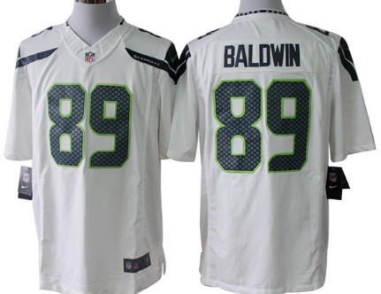 Nike Seattle Seahawks #89 Doug Baldwin White Limited Jersey