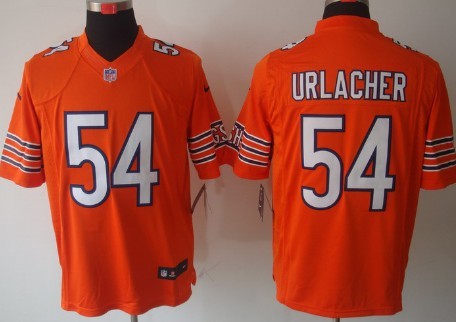 Nike Chicago Bears #54 Brian Urlacher Orange Limited Jersey