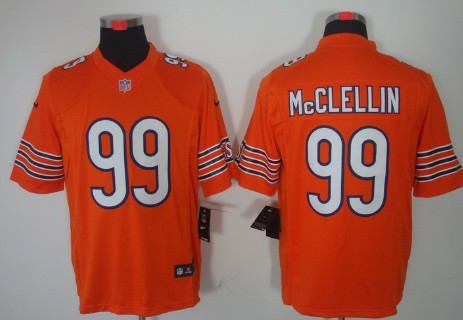 Nike Chicago Bears #99 Shea McClellin Orange Limited Jersey