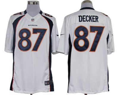 Nike Denver Broncos #87 Eric Decker White Limited Jersey