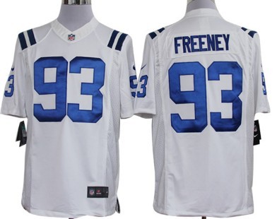 Nike Indianapolis Colts #93 Dwight Freeney White Limited Jersey