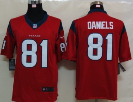Nike Houston Texans #81 Owen Daniels Red Limited Jersey