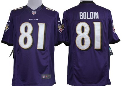 Nike Baltimore Ravens #81 Anquan Boldin Purple Limited Jersey
