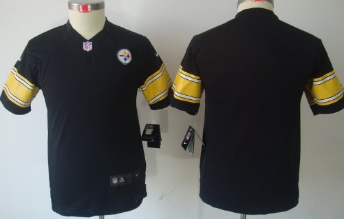 Nike Pittsburgh Steelers Blank Black Limited Kids Jersey