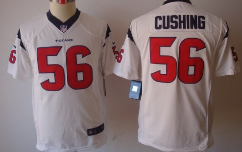 Nike Houston Texans #56 Brian Cushing White Limited Kids Jersey