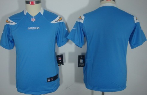 Nike San Diego Chargers Blank Light Blue Limited Kids Jersey