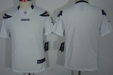Nike San Diego Chargers Blank White Limited Kids Jersey