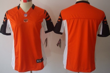 Nike Cincinnati Bengals Blank Orange Limited Womens Jersey