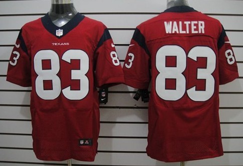 Nike Houston Texans #83 Kevin Walter Red Elite Jersey