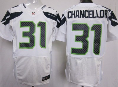 Nike Seattle Seahawks #31 Kam Chancellor White Elite Jersey