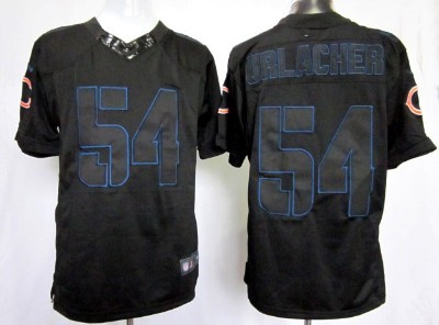 Nike Chicago Bears #54 Brian Urlacher Black Impact Limited Jersey
