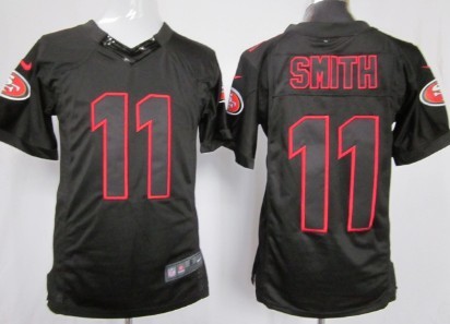 Nike San Francisco 49ers #11 Alex Smith Black Impact Limited Jersey