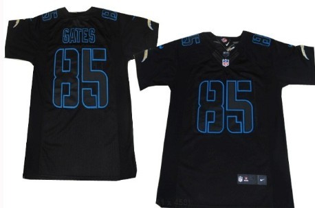 Nike San Diego Chargers #85 Antonio Gates Black Impact Limited Jersey