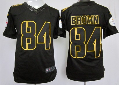 Nike Pittsburgh Steelers #84 Antonio Brown Black Impact Limited Jersey