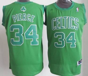 Boston Celtics #34 Paul Pierce Revolution 30 Swingman Green Big Color Jersey