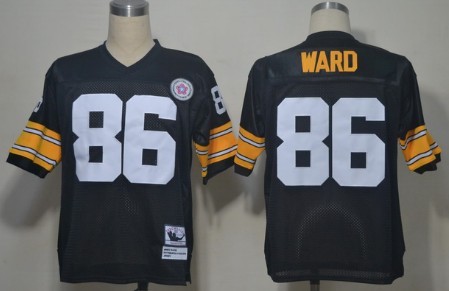 Pittsburgh Steelers #86 Hines Ward Black Throwback Jersey