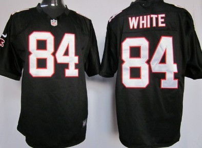 Nike Atlanta Falcons #84 Roddy White Black Game Jersey
