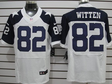 Nike Dallas Cowboys #82 Jason Witten White Thanksgiving Elite Jersey