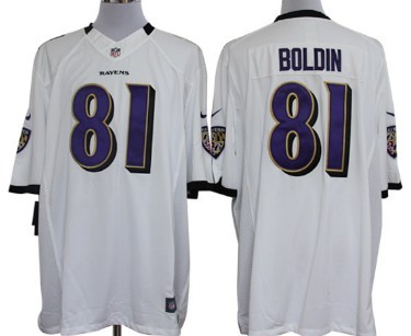 Nike Baltimore Ravens #81 Anquan Boldin White Limited Jersey