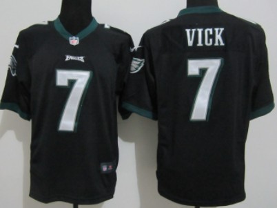 Nike Philadelphia Eagles #7 Michael Vick Black Limited Jersey
