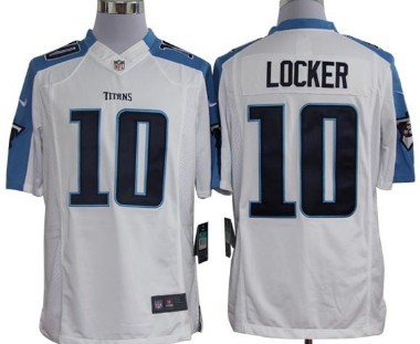 Nike Tennessee Titans #10 Jake Locker White Limited Jersey