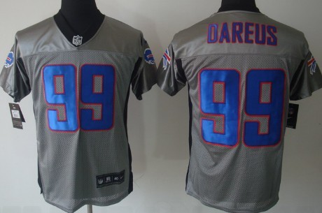 Nike Buffalo Bills #99 Marcell Dareus Gray Shadow Elite Jersey