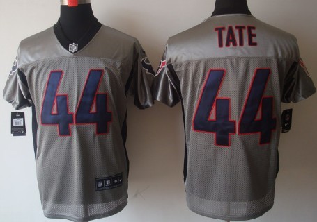 Nike Houston Texans #44 Ben Tate Gray Shadow Elite Jersey