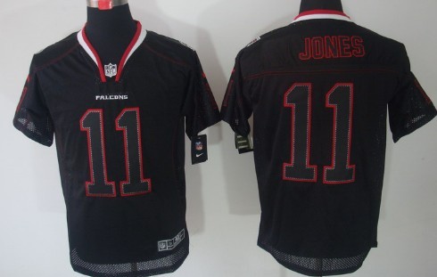 Nike Atlanta Falcons #11 Julio Jones Lights Out Black Elite Jersey