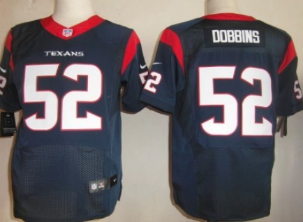 Nike Houston Texans #52 Tim Dobbins Blue Elite Jersey