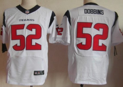Nike Houston Texans #52 Tim Dobbins White Elite Jersey