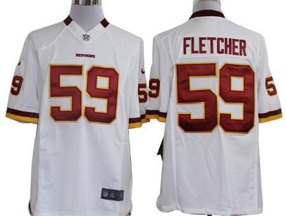 Nike Washington Redskins #59 London Fletcher White Limited Jersey