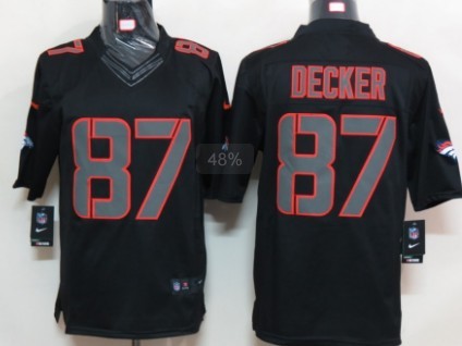 Nike Denver Broncos #87 Eric Decker Black Impact Limited Jersey