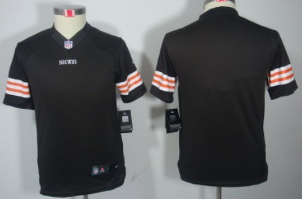 Nike Cleveland Browns Blank Brown Limited Kids Jersey