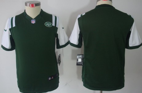 Nike New York Jets Blank Green Limited Kids Jersey