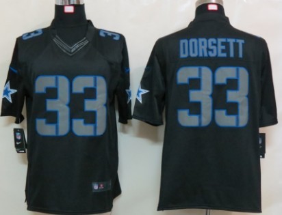 Nike Dallas Cowboys #33 Tony Dorsett Black Impact Limited Jersey
