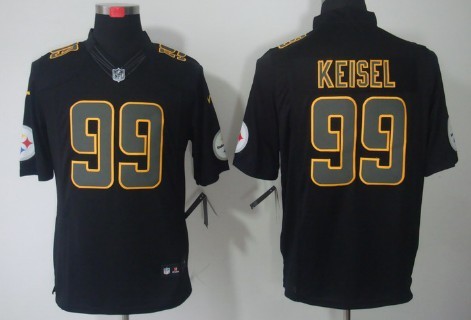 Nike Pittsburgh Steelers #99 Brett Keisel Black Impact Limited Jersey