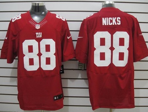 Nike New York Giants #88 Hakeem Nicks Red Elite Jersey