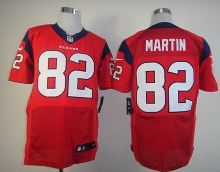 Nike Houston Texans #82 Keshawn Martin Red Elite Jersey